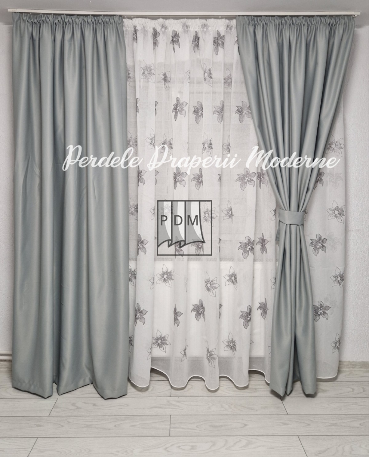 Draperie Blackout, gri argintiu imagine 2