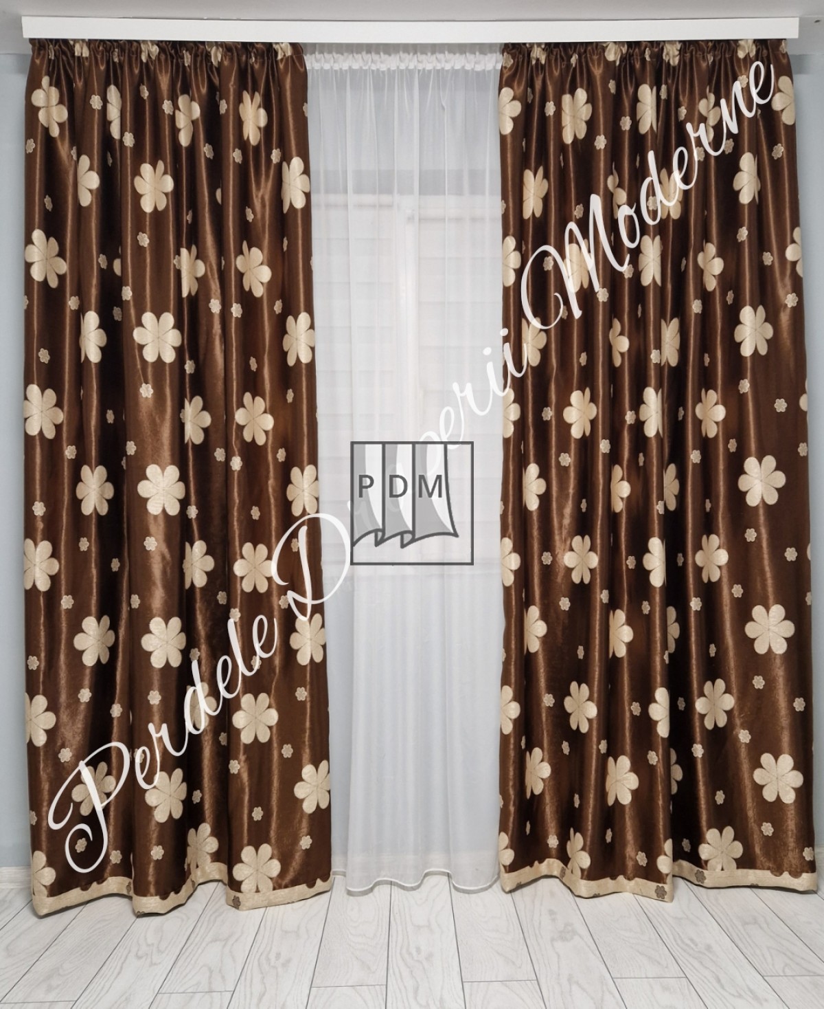 poze Draperie Blackout, maro/bej