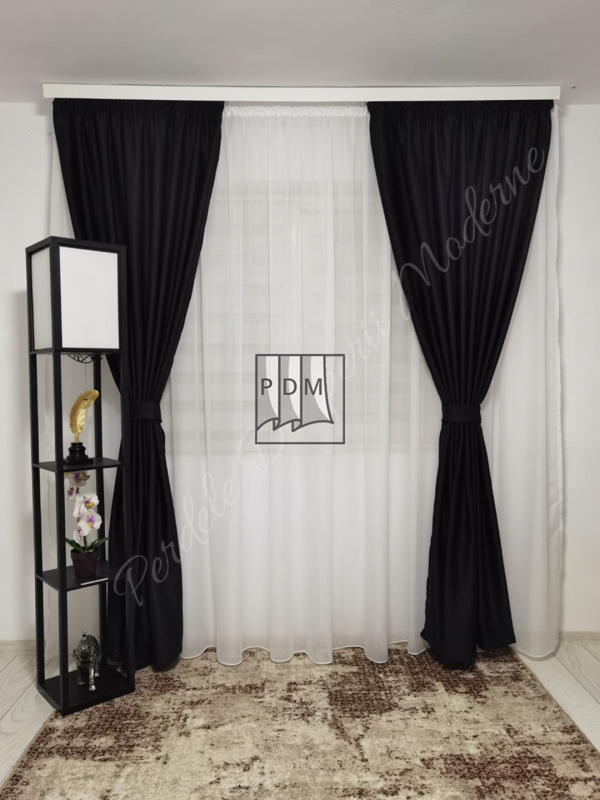 Draperie Blackout,negru imagine 2