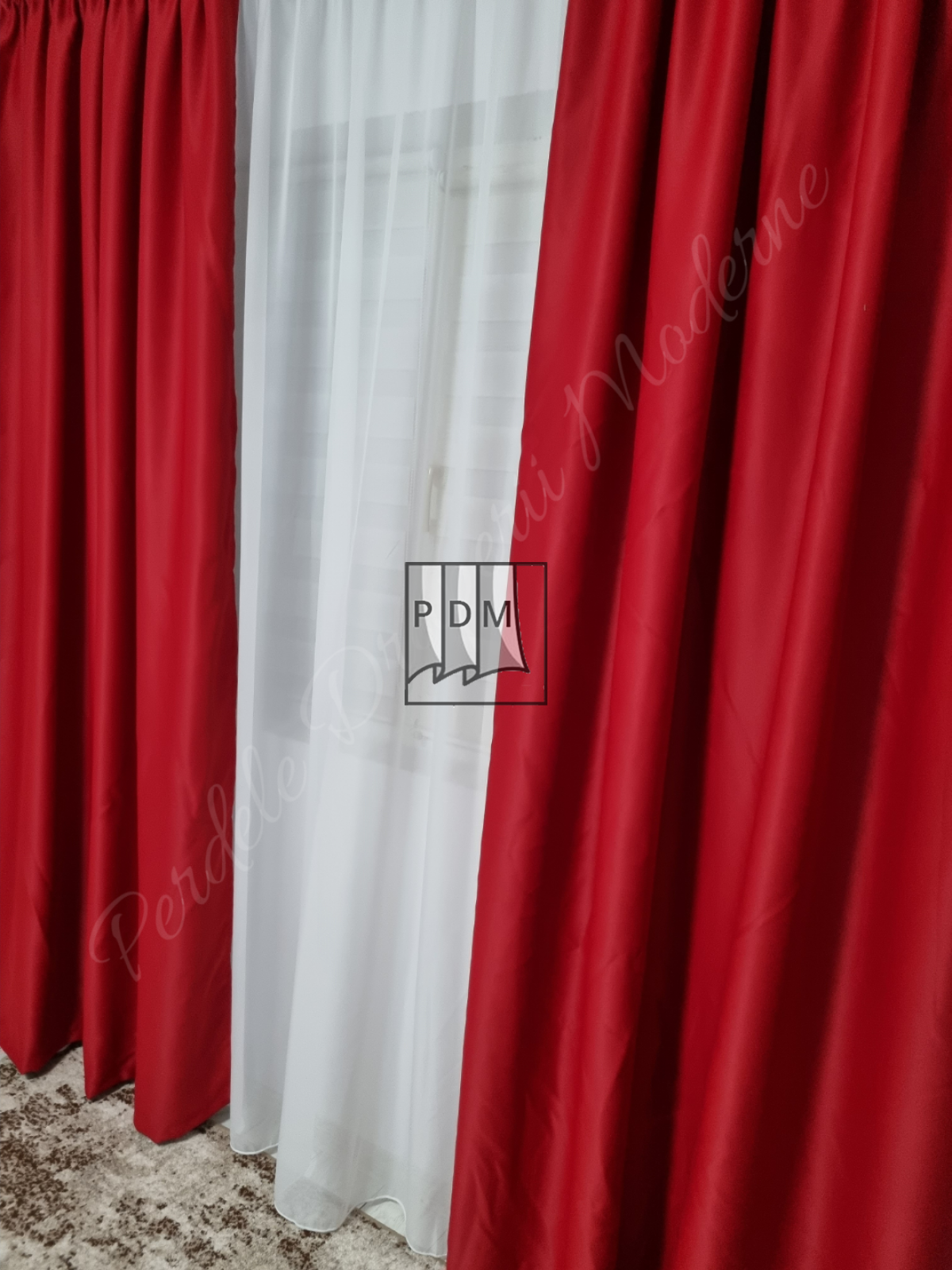 Draperie Blackout,rosu imagine 2