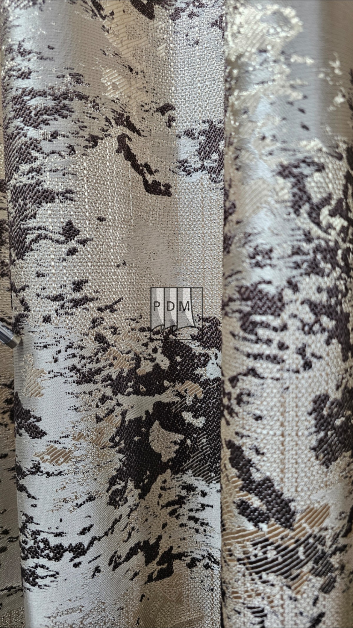 Draperie tafta, capuccino/maro, degrade imagine 4
