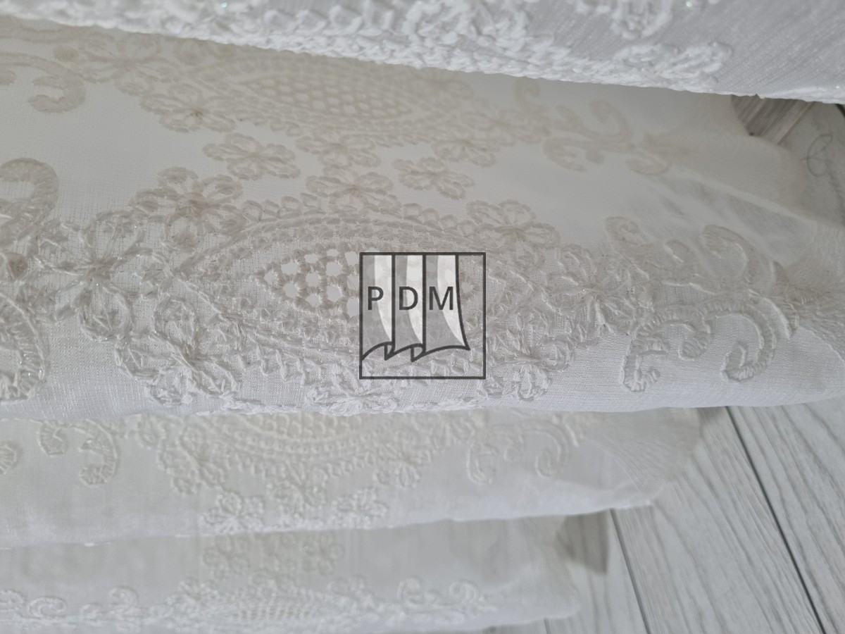 Perdea in cristal,crem imagine 4