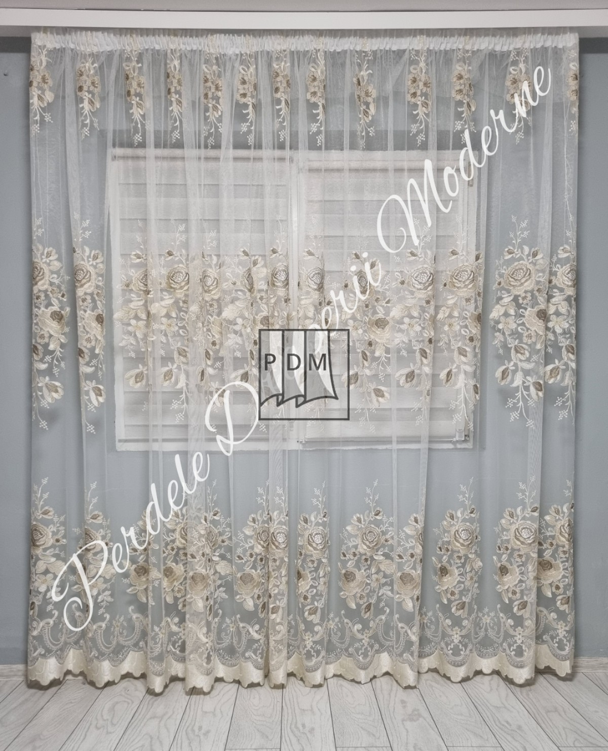 Perdea tulle brodat, gama lux imagine 1