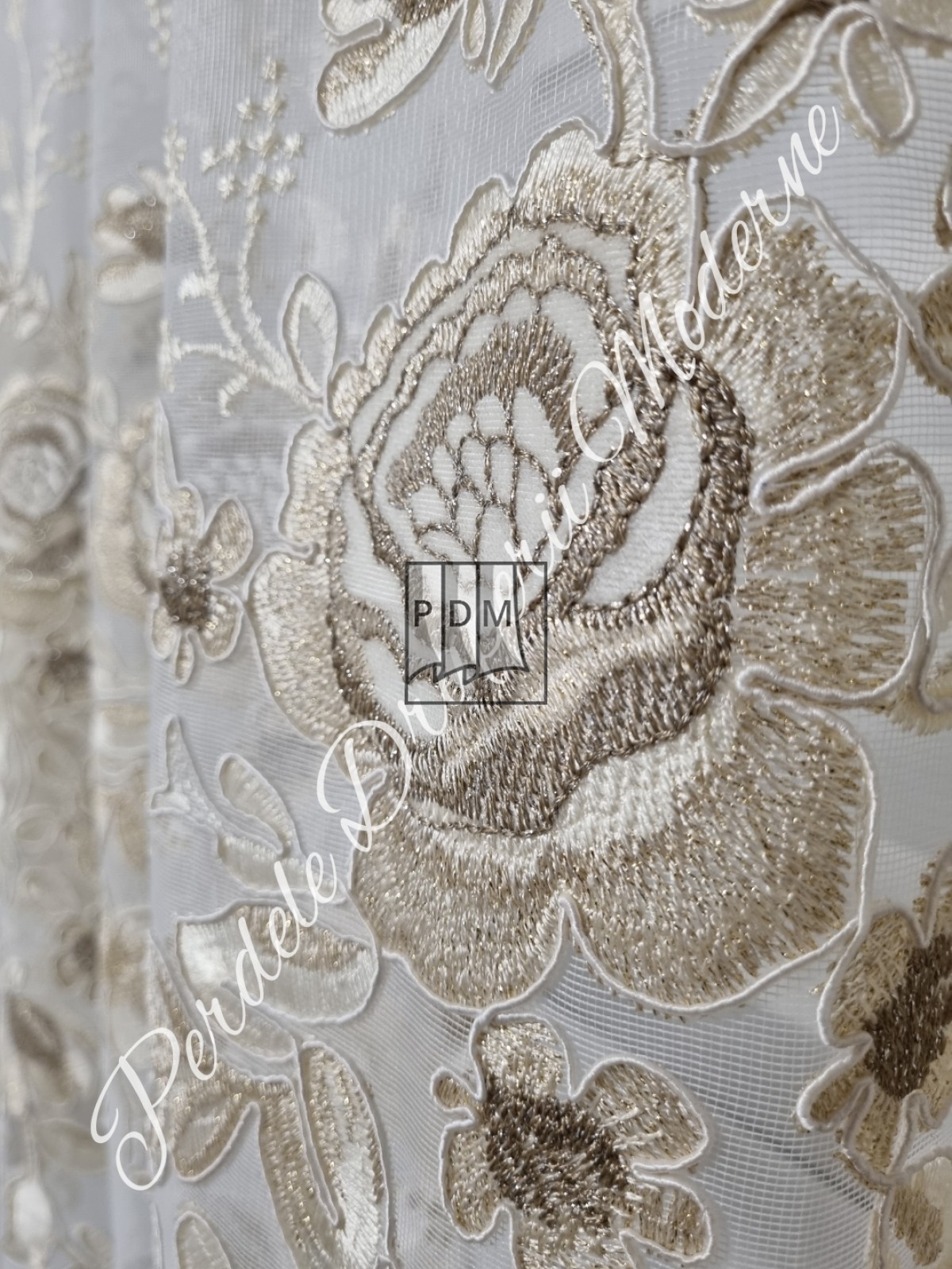 Perdea tulle brodat, gama lux imagine 4
